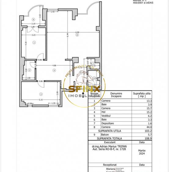 Birou 3 camere 103 mp/ Vitan Mall/ mobilat - 6