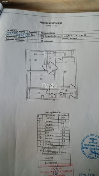 🏠 Particular - De vanzare apartament 3 camere - centrala- Aleea Compozitorilor - 15