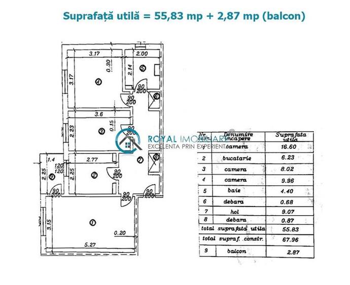 Royal Imobiliare  - Vanzare Apartament zona 9 Mai - 10