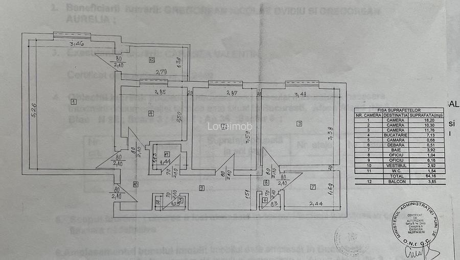Apartament 3 camere Militari - 43