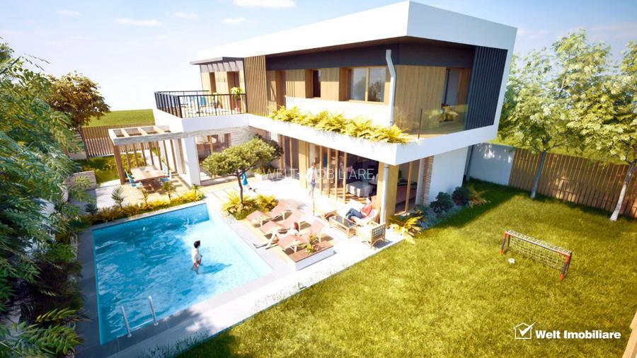 Vila cu piscina construita dupa norme nZEB si teren generos - 5