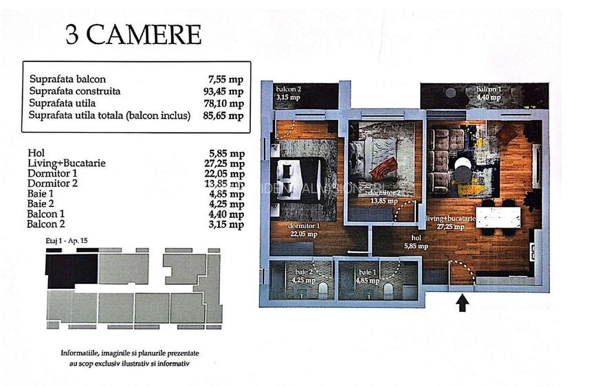 AP 3 CAM. BLOC PREMIUM ,FINALIZAT / MUTARE IMEDIATA. PALLADY! - 11