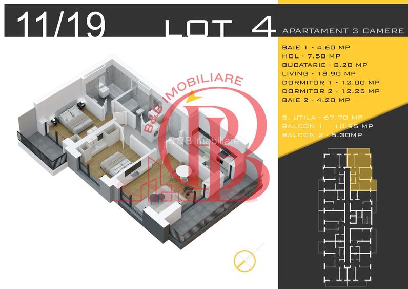 3 camere decomandat Titan Pallady  Metrou Nicolae Teclu - 1