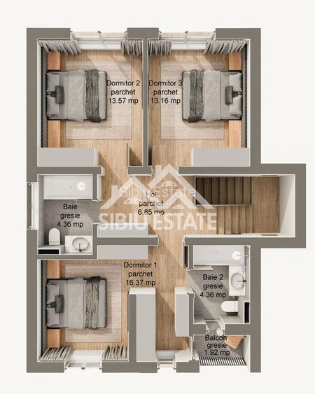 Casa individuala noua 4 camere, 3 bai - 10