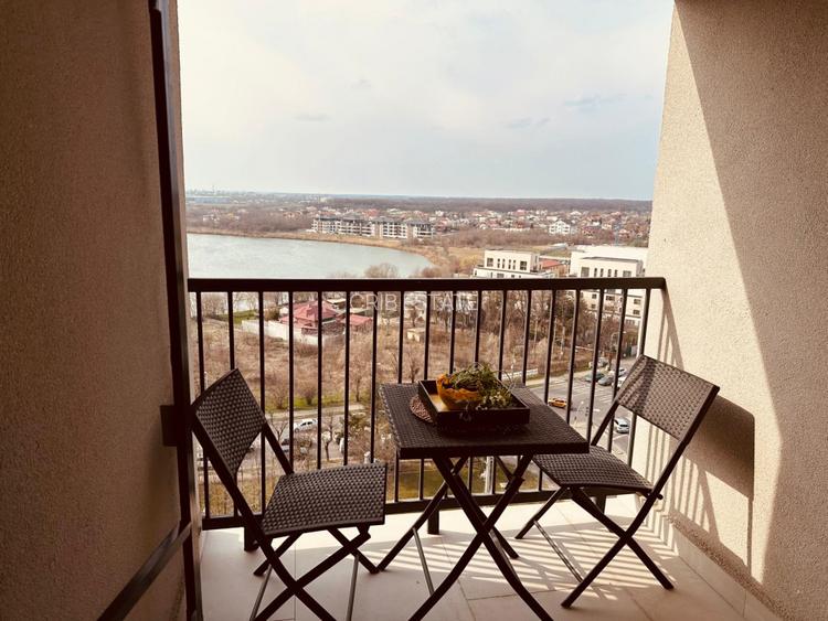 Apartament mobilat cu vedere lac Sisesti Metrou Straulesti 8' - 7