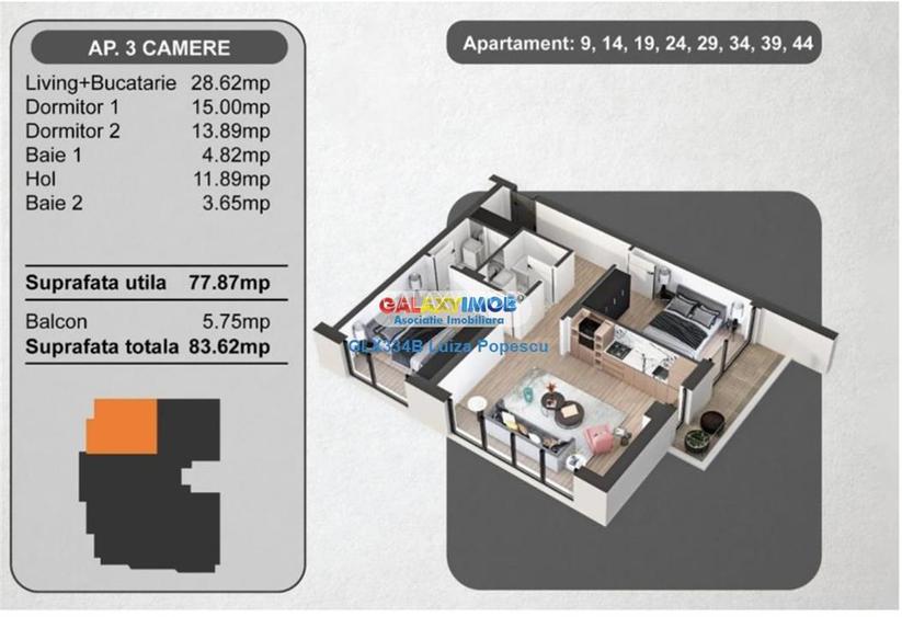 Apartament 3 camere 13 SEPTEMBRIE-ZONA MARRIOTT | parcare inclusa - 12