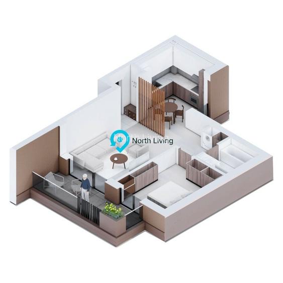 🏡 Apartament 2 camere | Decebal – Muncii | Proiect premium final 2026 - 3