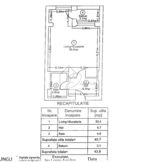 Studio dublu Ivory Residence Pipera I lux mobilat I balcon I COM0% - 3
