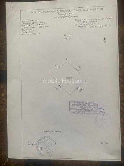 Teren Unirea Odobesti-1000 mp - 2