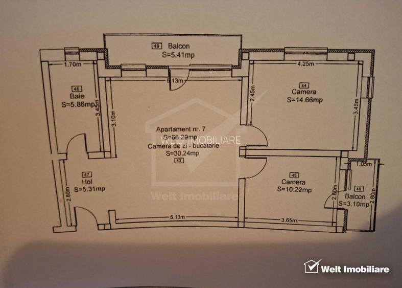 Apartament 3 camere, 2 balcoane, garaj subteran - 10