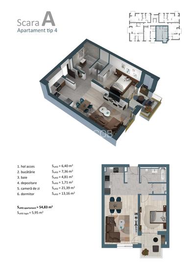 Alexandrescu5-apartament cu 2 camere intr-o zona linistita - 1