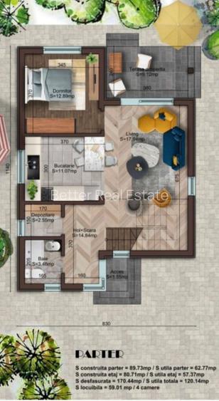 Proiect Nou | Individuala 5 camere | Teren 360mp | Dormitor Parter | Com Berceni - 16