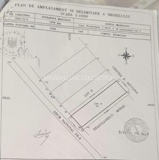 Com0% | Teren intravilan 5000 mp| deschidere 70 m | DN4, iesire A0 si Centura - 8