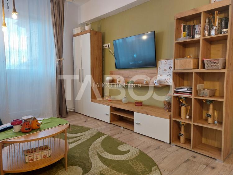 Apartament renovat 66 mp 3 camere 2 bai balcon pivnita Cisnadie - 6