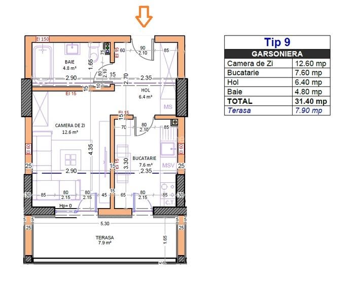 Garsoniera 40mp, Bloc Nou, Zona linistita, Parc, Metrou M2 - 7