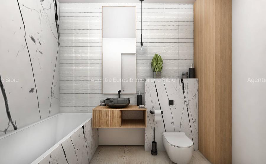 Ap 3 camere finalizat  63 mp utili balcon 15mp Orhideea D-na Stanca Selimbar - 7