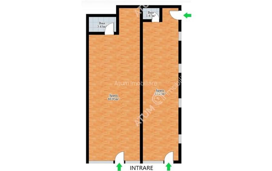 Spatiu comercial de vanzare 120 mp cu deschidere stradala - 5