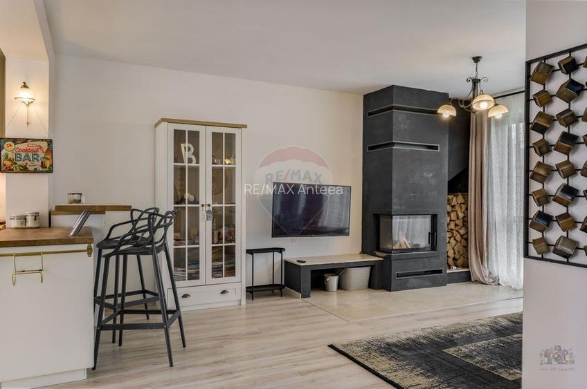 Pipera | 4 camere | semineu + piatra naturala | bucatarie elegantă - 9