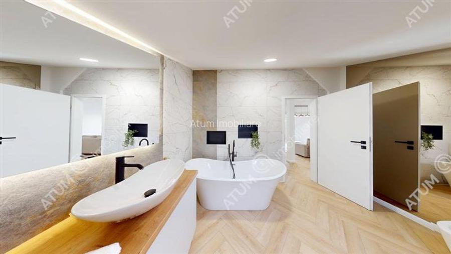 Penthouse 5 camere 3 bai parcare mobilat complet Turnisor Sibiu - 17