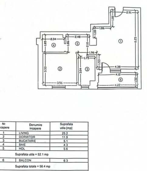 ⏩ Tomis PLUS 2 Camere Decoamdate 58,40m² Mobilat Utilat Centrala - 7