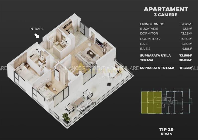 Ame Residence Exclusivitate  Proiect nou ap 2 si 3 camere - 11