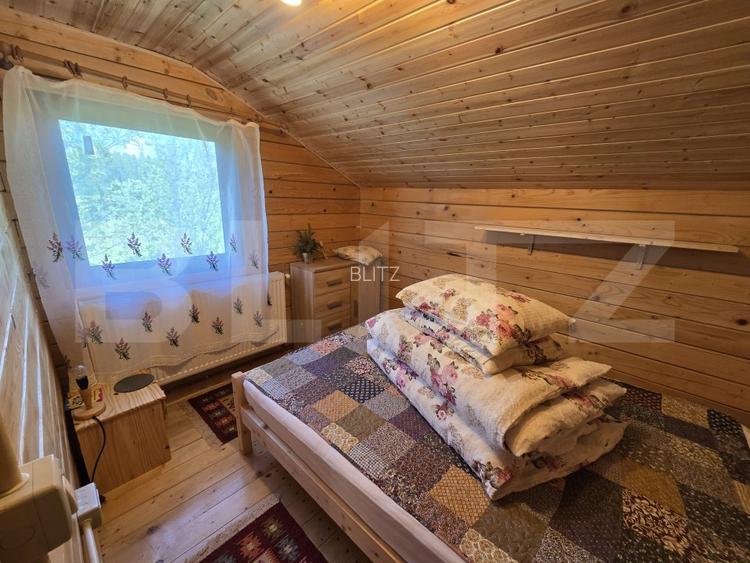 Cabana lemn cu 4 dormitoare, 120mp, teren intravilan de 1250mp - 11