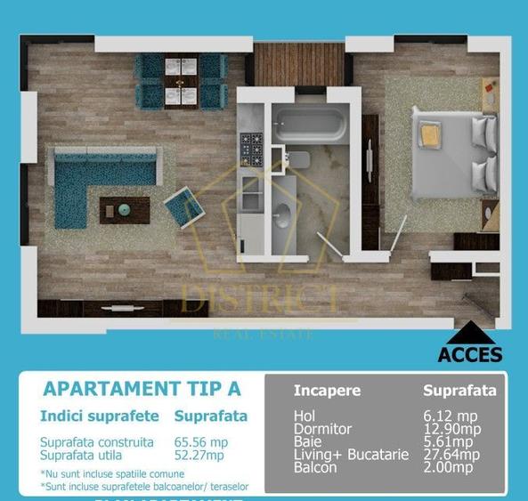 COM 0% Apartament nou cu 2 camere | Torontalului