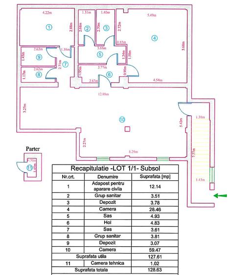 Spatiu comercial / birouri / depozitare - 128.6 mp - 3 locuri parcare in pret