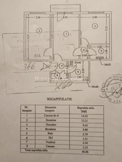 Apartament 3 Camere,Nicolae Grigorescu,Metrou,bl.reabilitat,parter/10,boxa - 4