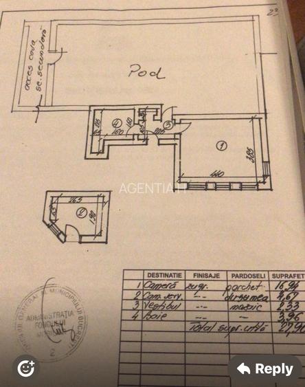 Garsoniera Bd. Dacia, bloc interbelic, risc 2, etajul 5, semimobilata - 11