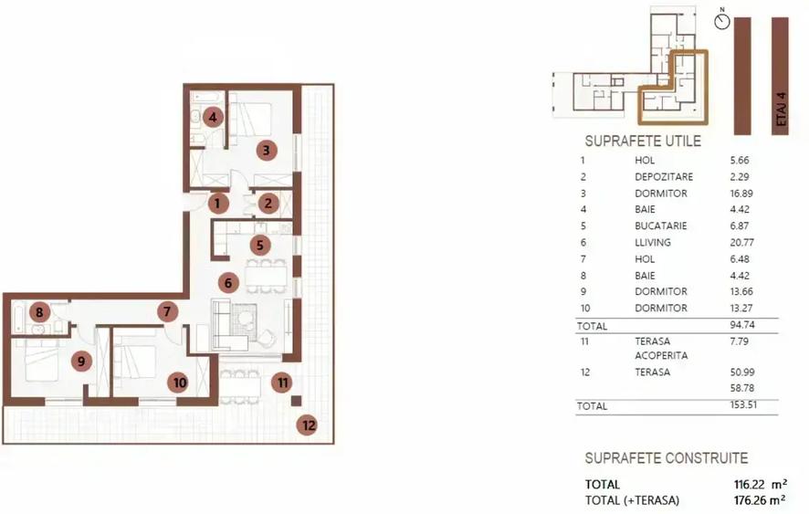 4 Camere Premium | Floreasca | Terasă 58mp | - 11