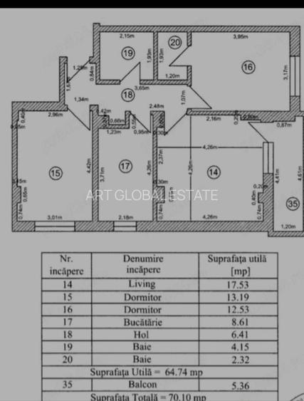 COMISION 0% Apartament 3 Camere Decomandat Militari Residence Weiner Palada 49 - 20