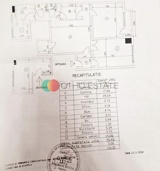 3 Camere  Plus Garsoniera -Stefan cel Mare | Loc de Parcare - Metrou - 12