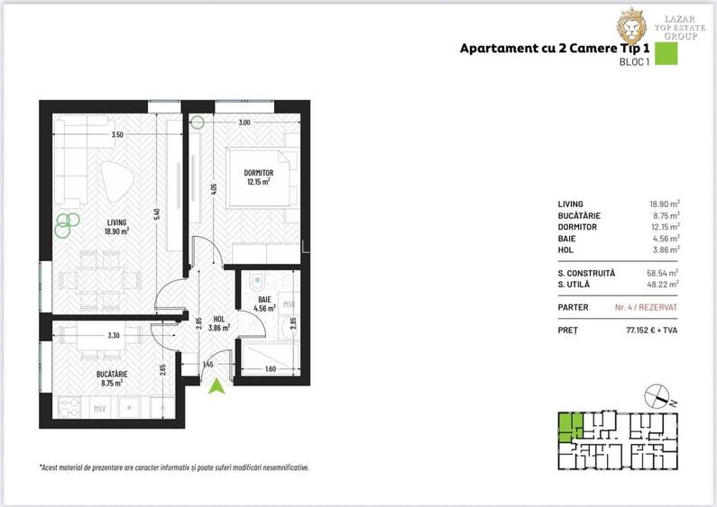Apartament 2 camere Nou - Complex Rezidential - 2