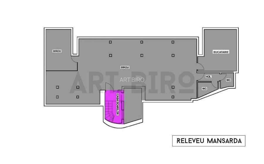 Zero comision, 160mp birou mobilat in imobil eclectic, Eminescu, 11' M - 1