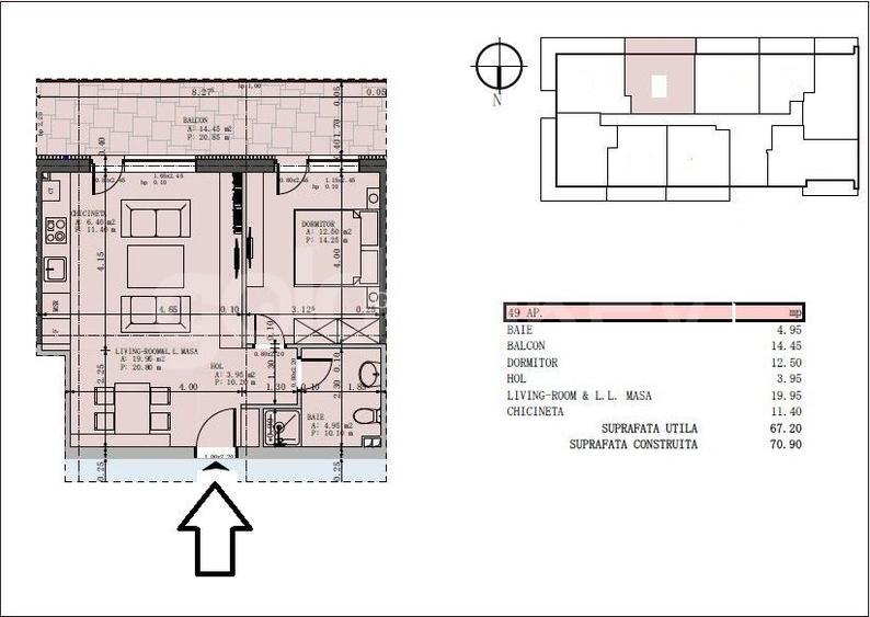 Apartament 2 camere  | Mamaia Nord - 1