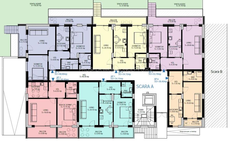 Apartament cu 3 Camere Ozana - Pallady, bucatarie inchisa, terasa generoasa - 4