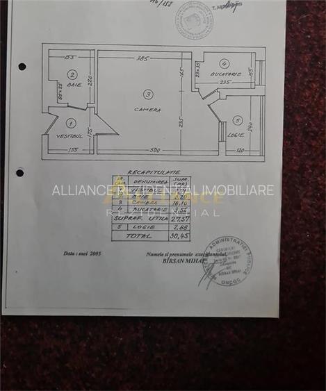 Metrou Costin Georgian 3 Min Garsoniera  30 mp - 9