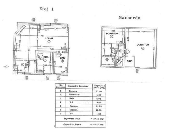 Vanzare duplex in vila, 3 camere, mobilat si utilat  Plumbuita, cu CT - 2