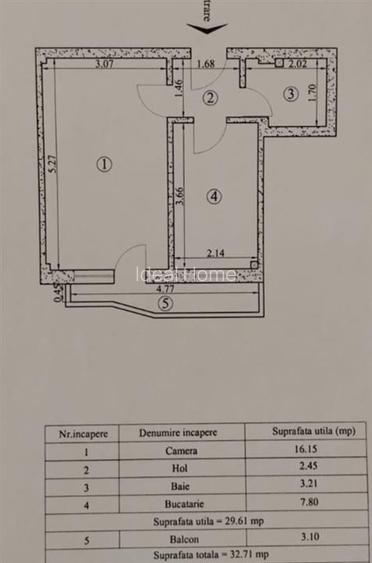 Apartament cu 1 canera - bloc nou - intabulat - 6