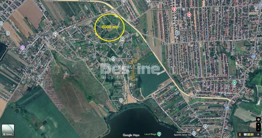 Teren compact intravilan 8000 mp vedere spre Lac, utilități - 9