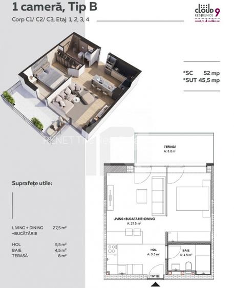 Cloud 9 Evolution | Studio | Best deal | Investitie | 45.5 mp - 10