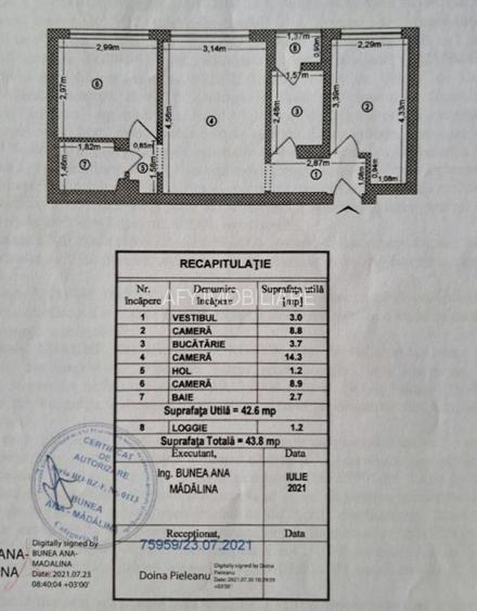 De vânzare: apartament 3 camere - semidecomandat Gorjului-Apusului - 10