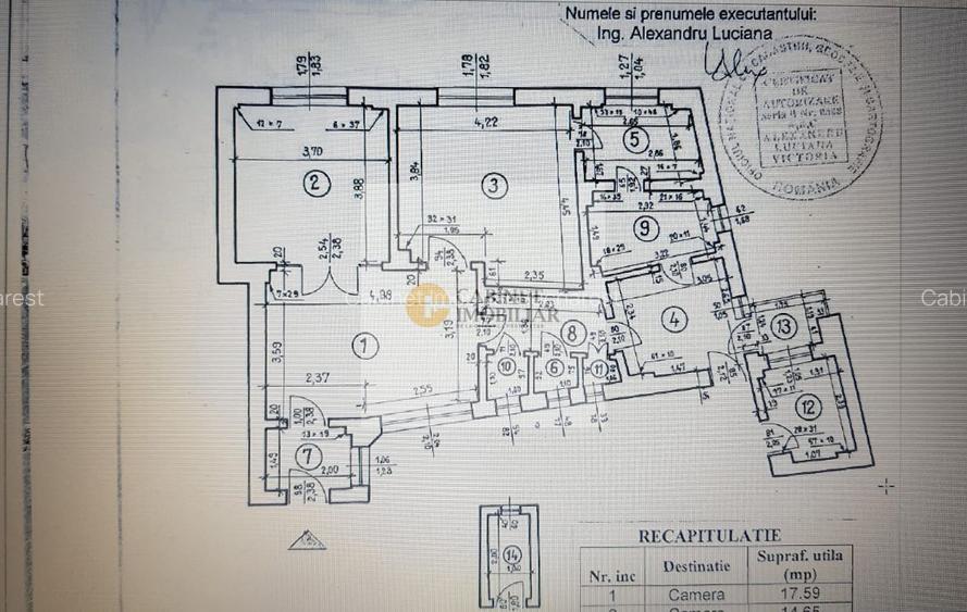 3 camere I Bdul Carol- Armeneasca I Etaj 1 I Loc de parcare - 22