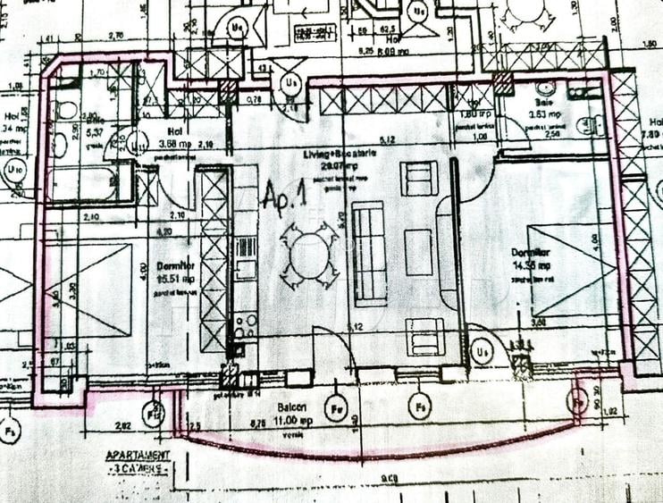 Apartament spațios cu 3 camere,  central, lumină naturală, parcare subterana - 11
