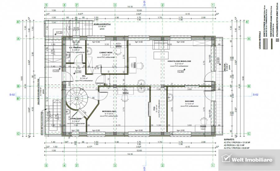 Imobil multifunctional autorizat pentru cabinete si laborator medical - Alba - 11