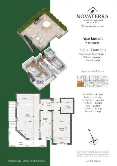 Apartament  2 camere terasa Theodor Pallady metrou Nicolae Teclu - 4