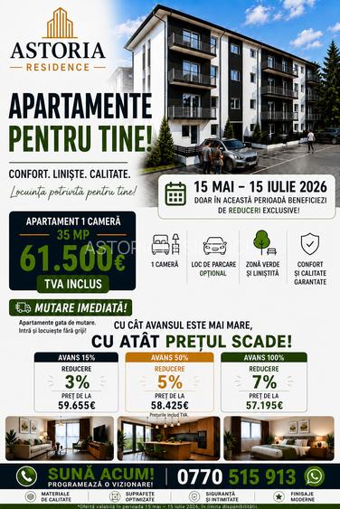 ASTORIA RESIDENCE Apartament 1 camera D et 1 35 mp   Lunca Cetatuii - 2