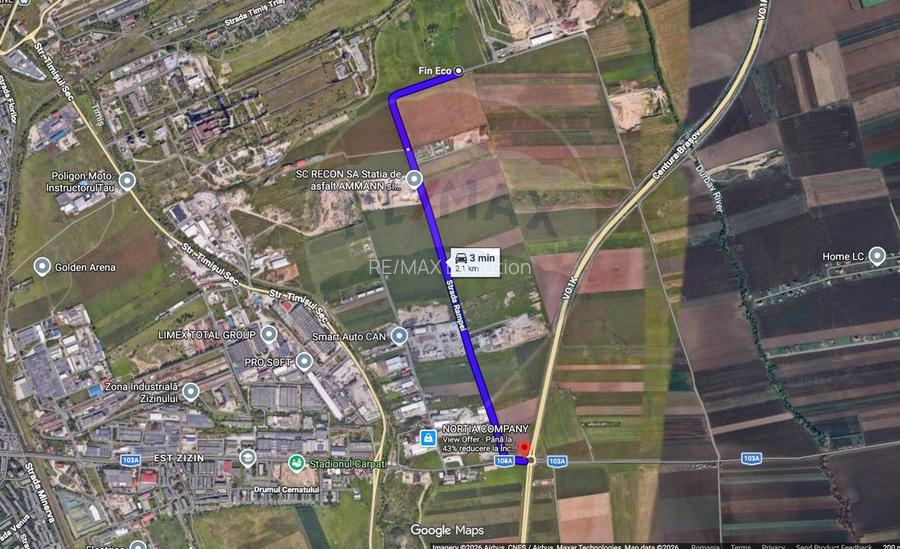 COMISION 0% | Teren intravilan hale producție/depozitare | Brașov - 15