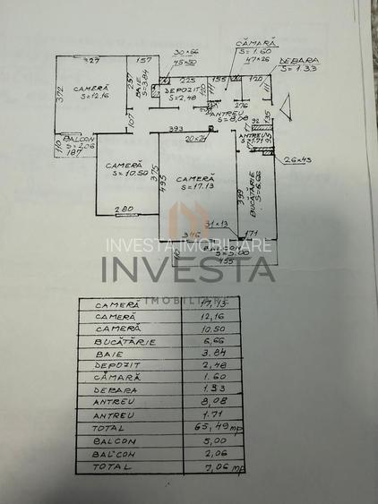 3 camere decomandate etaj V!  Manastur, zona La Terenuri! 2600e/mp! - 1
